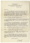Franklin D. Roosevelt 1928 Letter Signed to His Physical Therapist, Who Helped Him Make the Nominating Speech at the 1928 Democratic Convention Without Crutches -- ''Politics will be very strenuous''